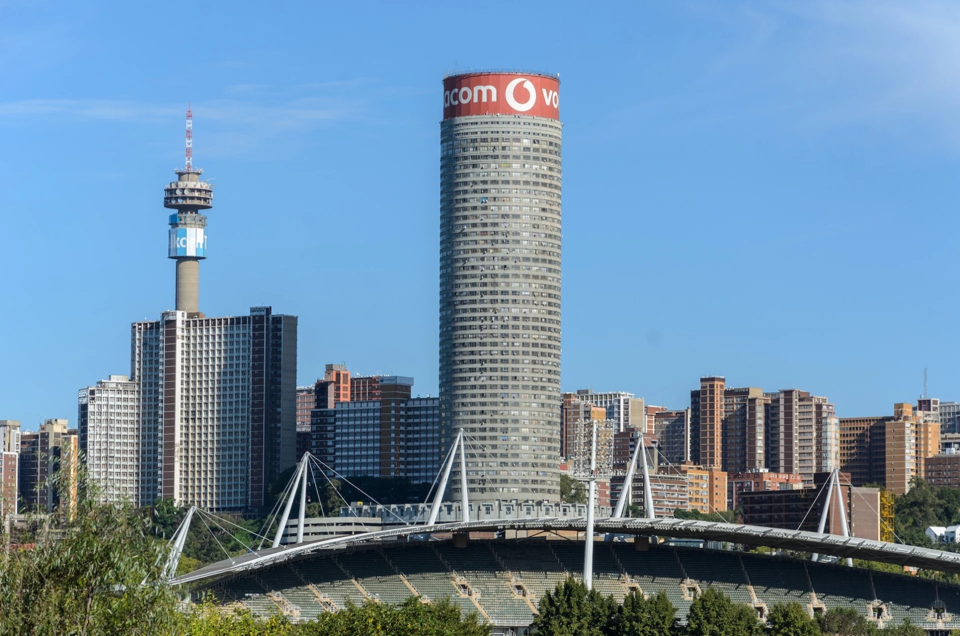 Johannesburg skyline with Ponte City