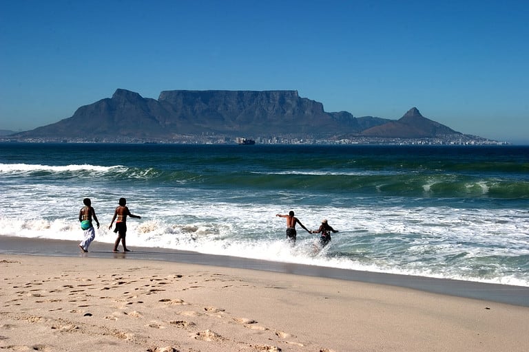 Table mountain from Blouberg beach